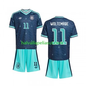 Jalkapallo Pelipaidat/Peliasut Saksa Nick Woltemade 11 Lasten Vieraspaita World Cup 2026 Lyhythihainen